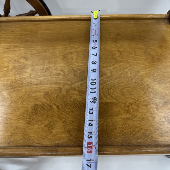 Antique Oak Tea Cart Cushman - Picture 13 of 16